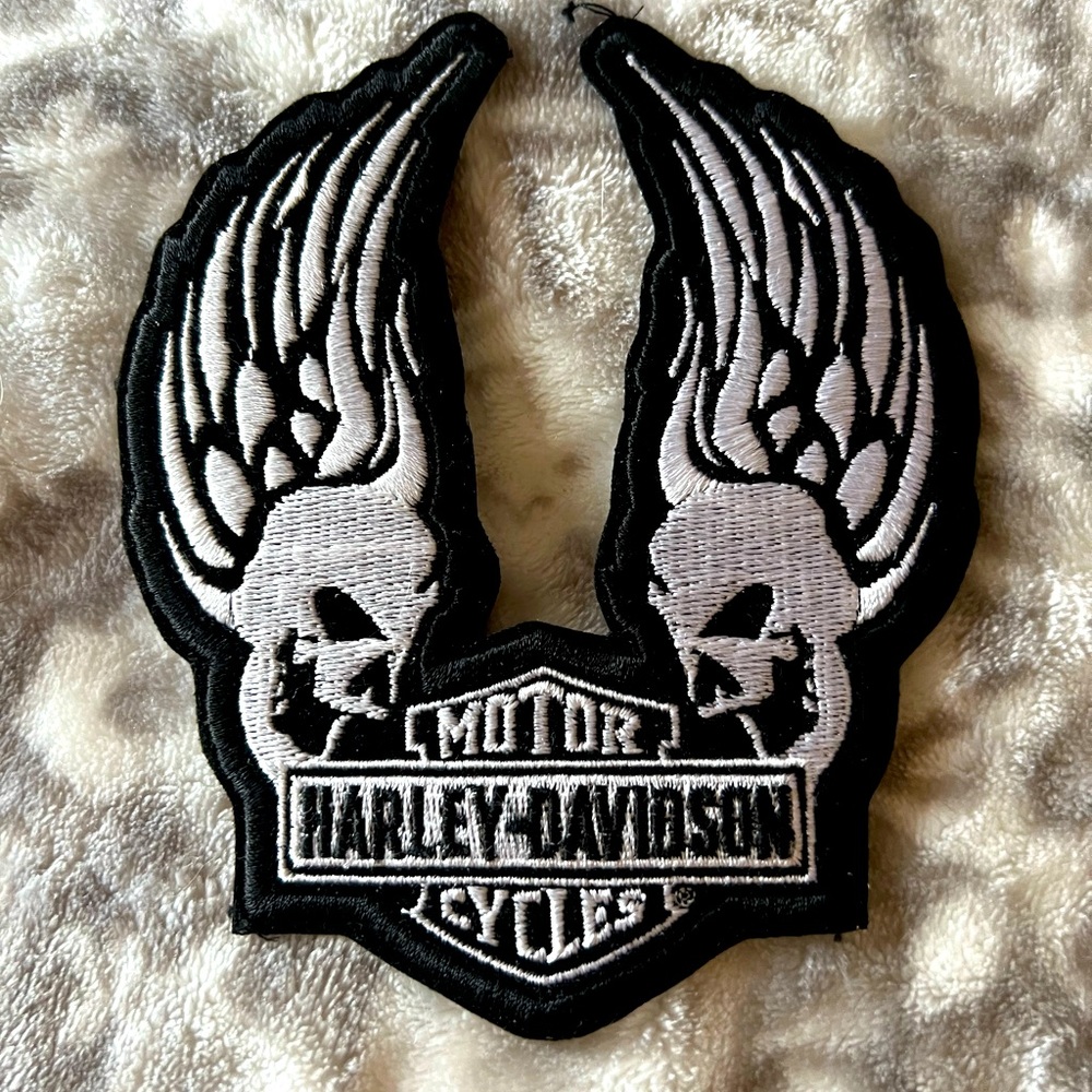 Harley Davidson wings up patch